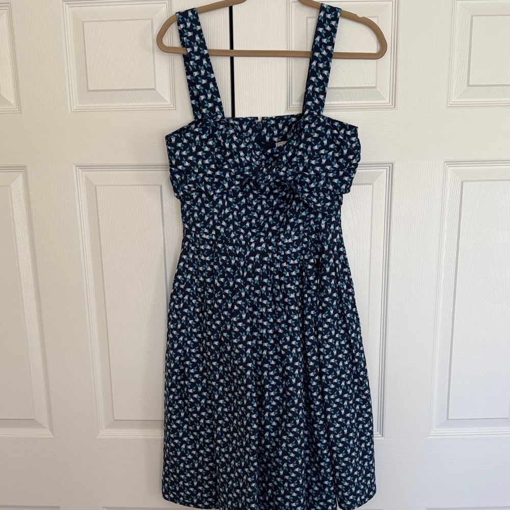 EUC Vineyard Vines Kentucky Derby Navy Floral Mini Dress